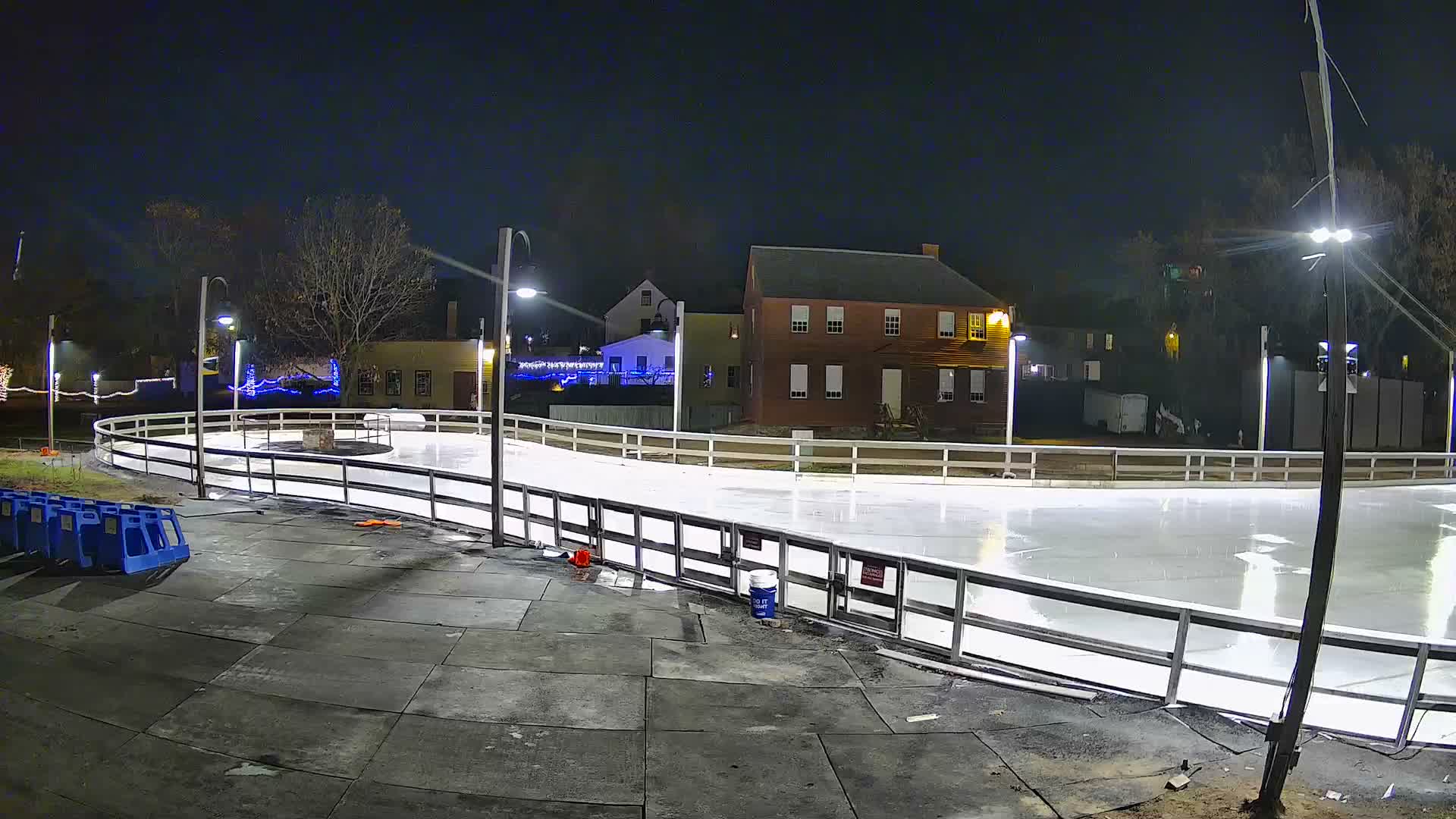 Ice Skating - Patio Cam at Strawbery Banke, Porsmouth , Live Camera, New Hampshire 