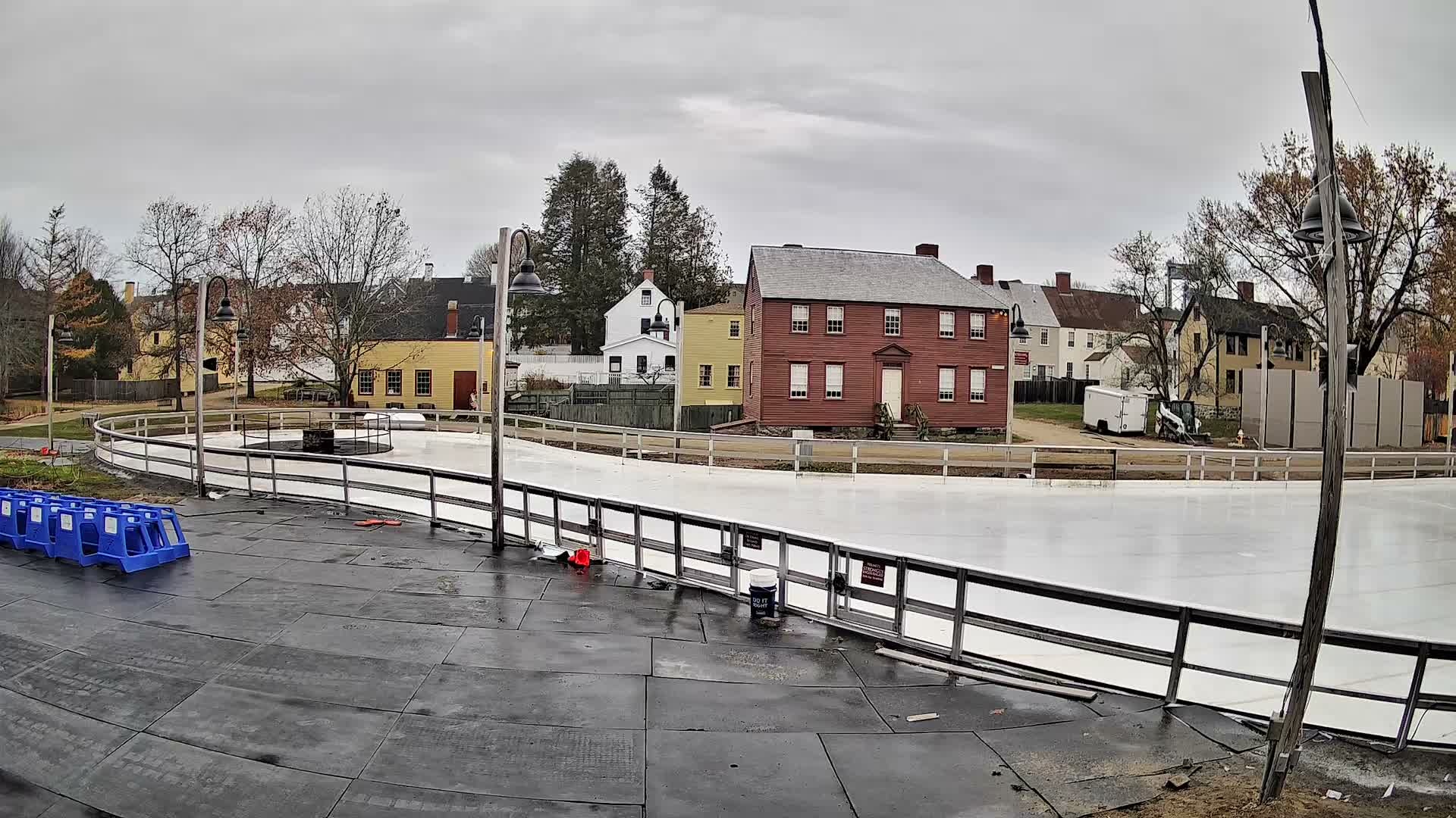  Ice Skating - Patio Cam at Strawbery Banke, Porsmouth , Live Camera, New Hampshire 