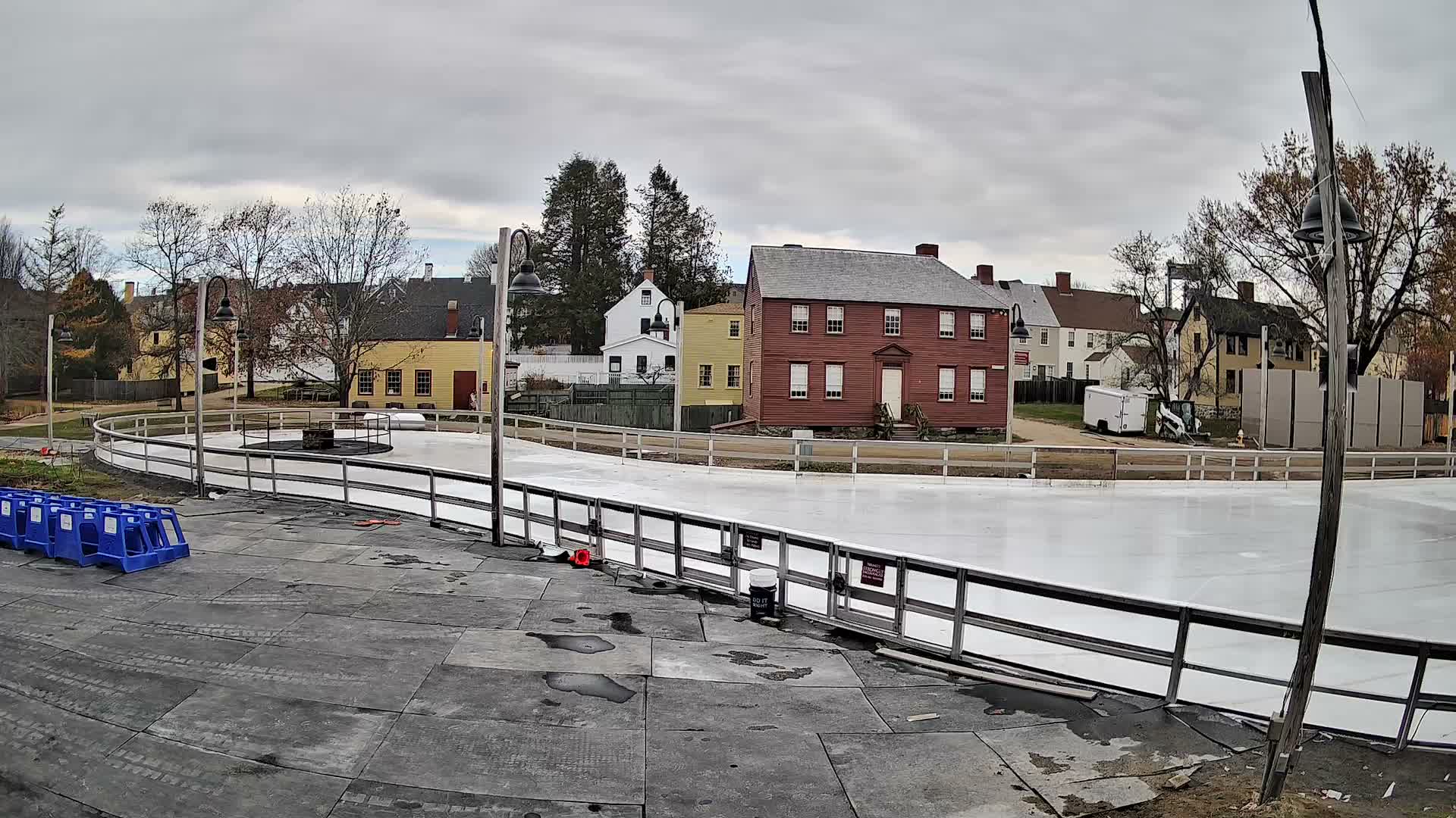  Ice Skating - Patio Cam at Strawbery Banke, Porsmouth , Live Camera, New Hampshire 