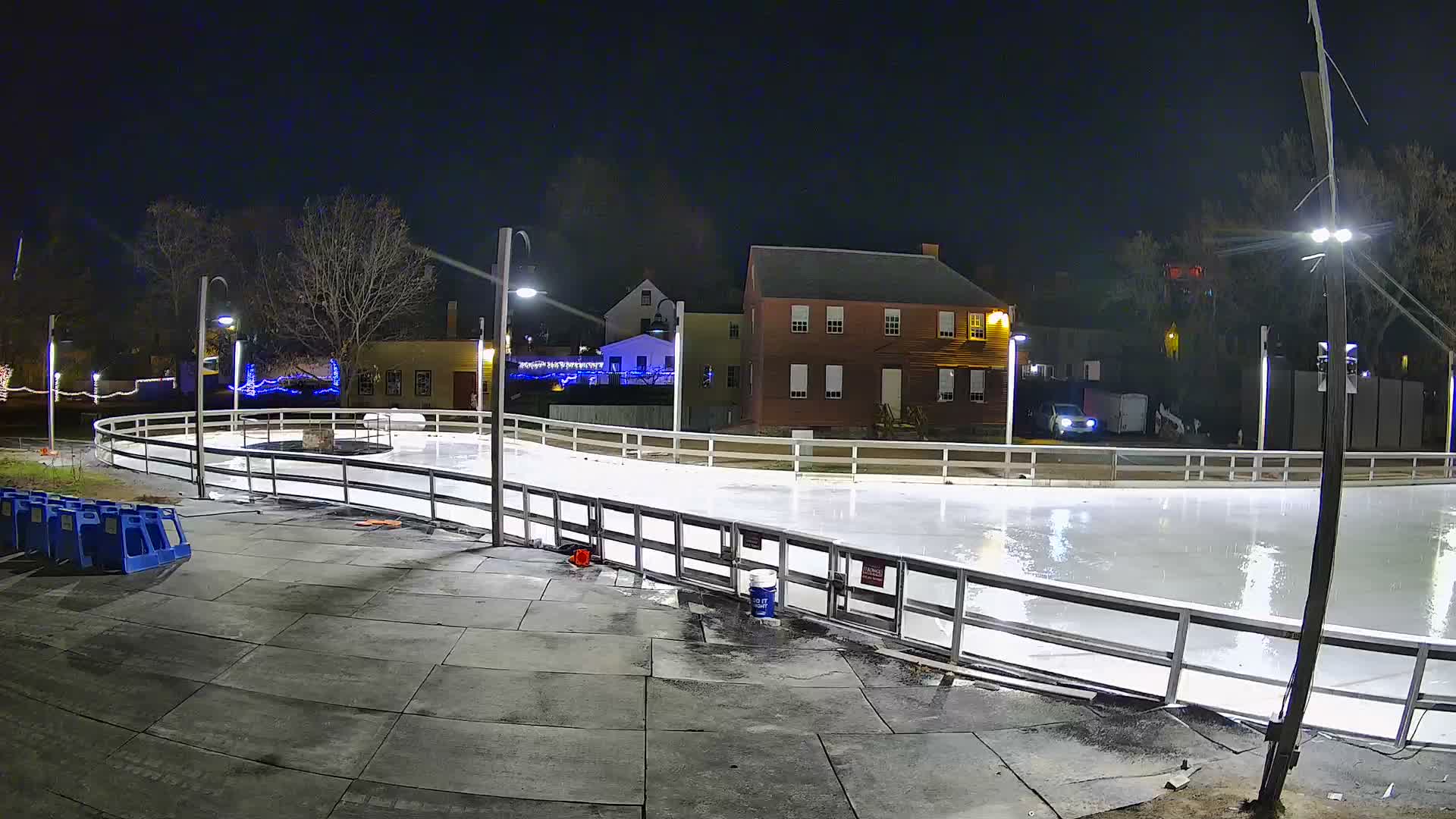  Ice Skating - Patio Cam at Strawbery Banke, Porsmouth , Live Camera, New Hampshire 