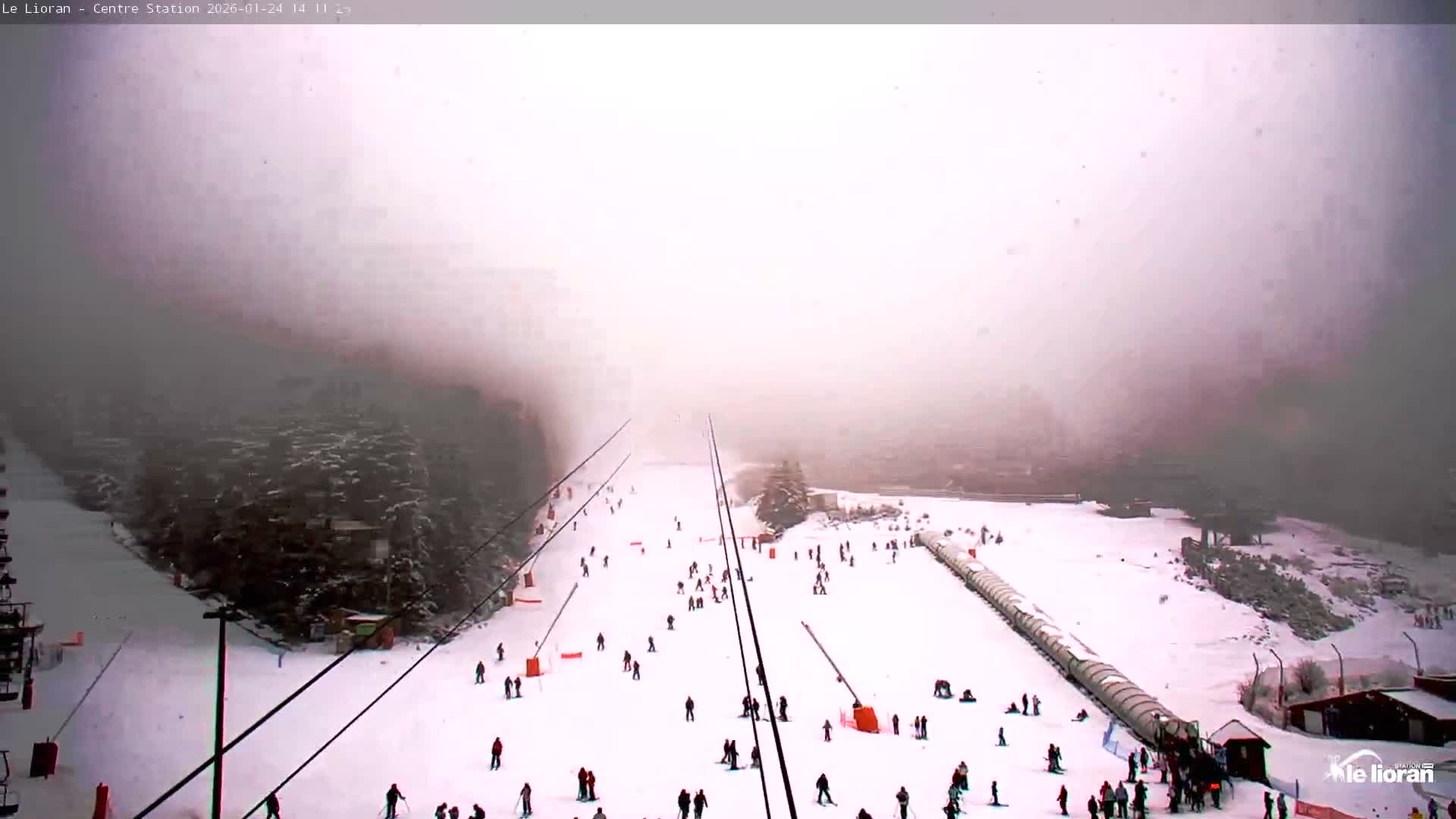 Le Lioran Ski Slopes Live Cam - Laveissiere, Cantal, Auvergne-Rhone-Alpes, France