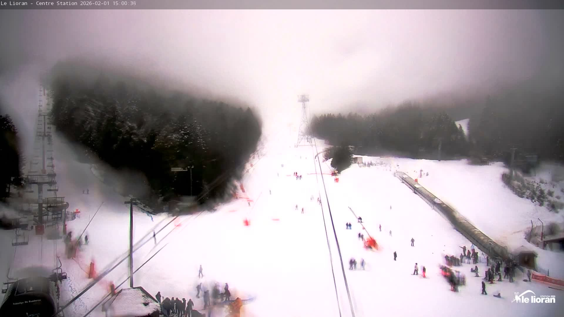 Le Lioran Ski Slopes Live Cam - Laveissiere, Cantal, Auvergne-Rhone-Alpes, France
