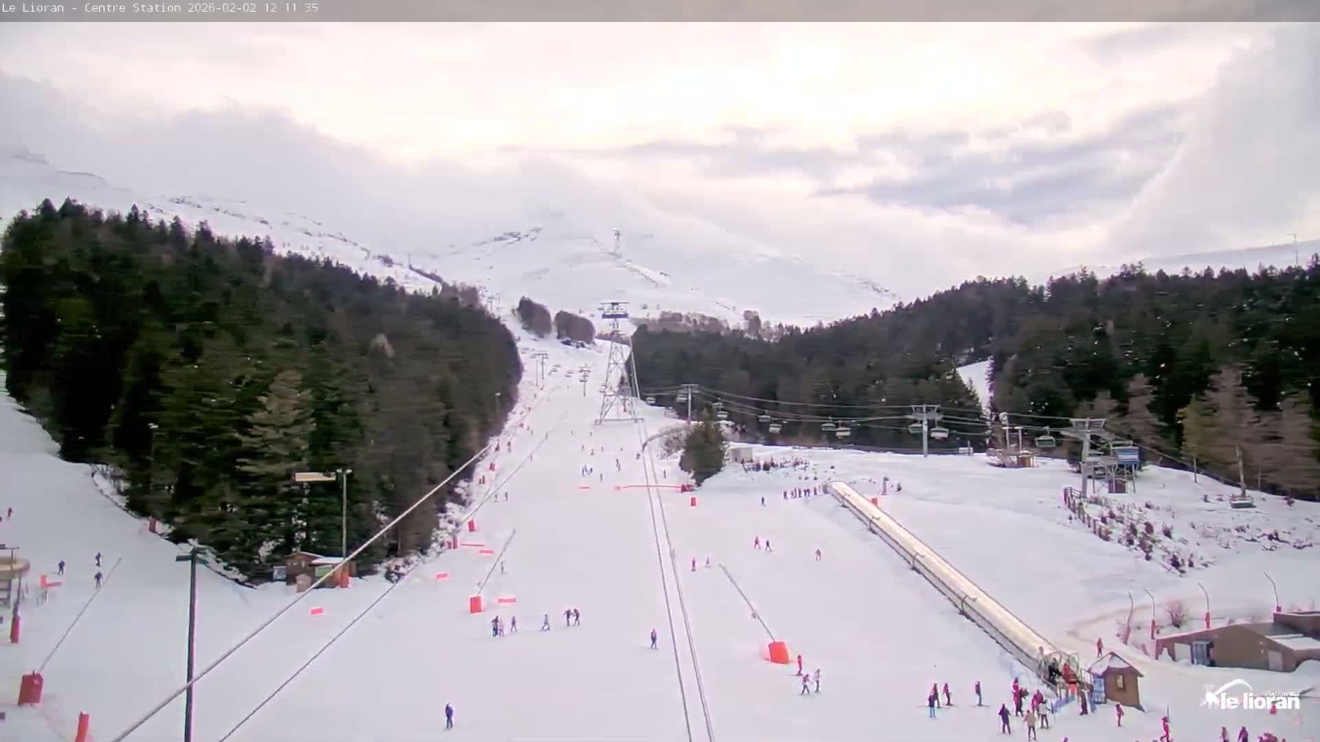 Le Lioran Ski Slopes Live Cam - Laveissiere, Cantal, Auvergne-Rhone-Alpes, France