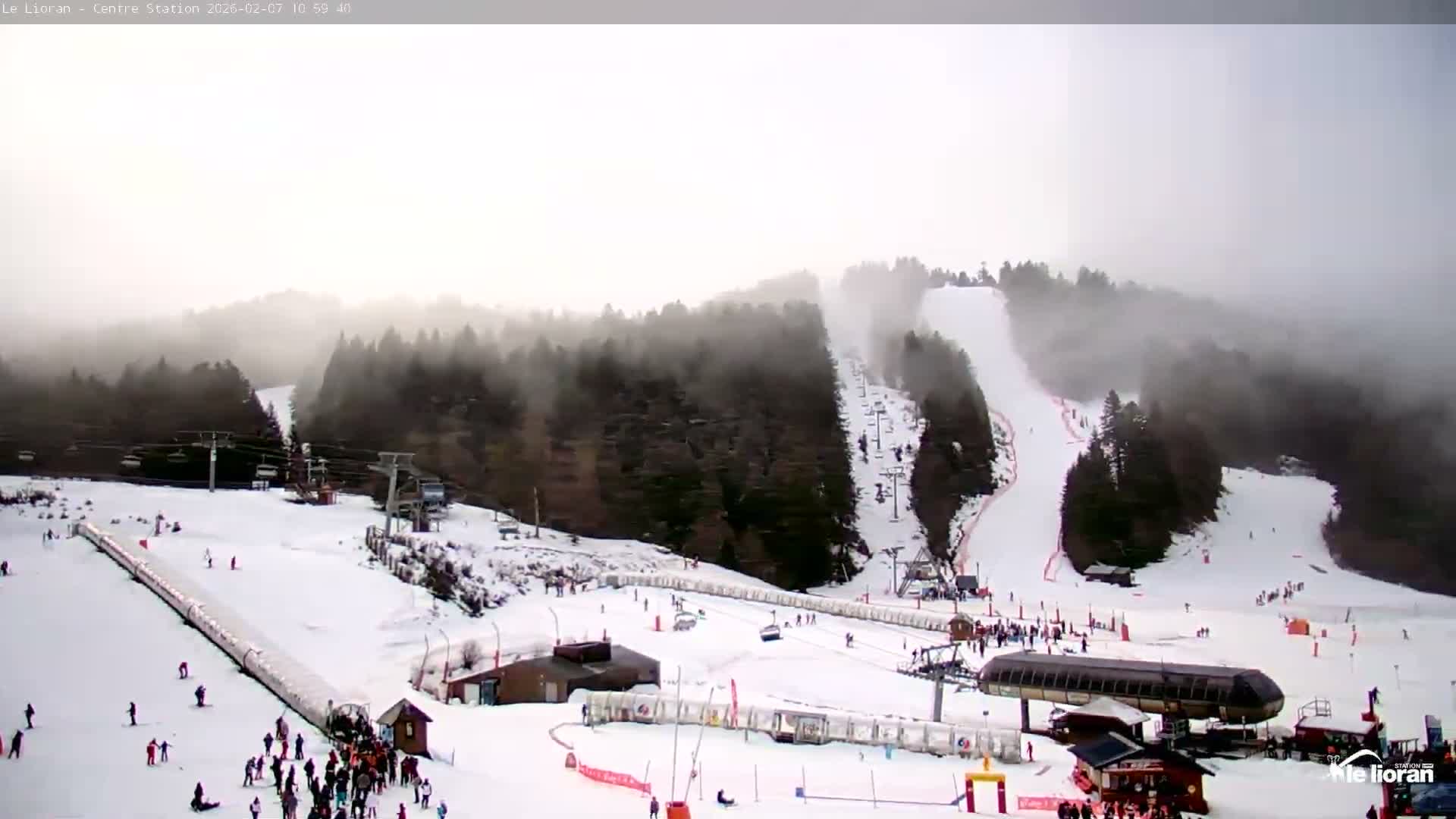 Le Lioran Ski Slopes Live Cam - Laveissiere, Cantal, Auvergne-Rhone-Alpes, France