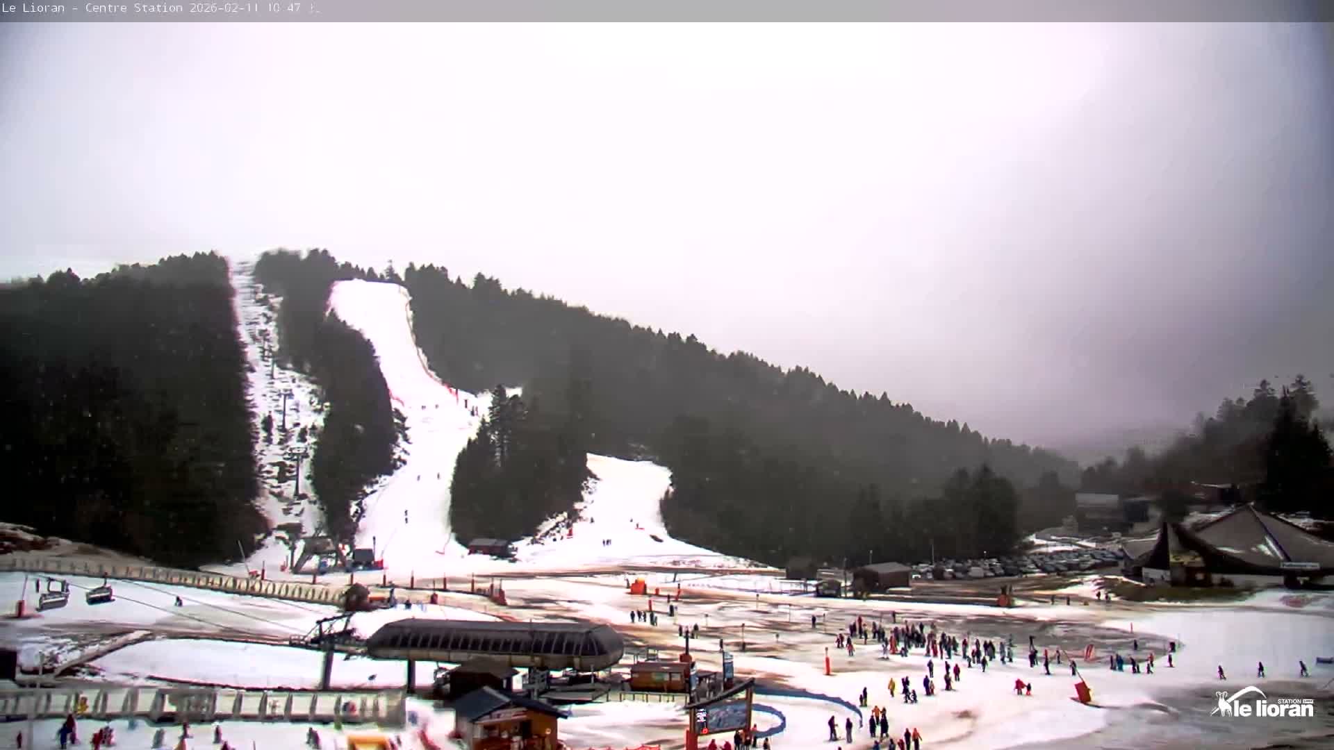 Le Lioran Ski Slopes Live Cam - Laveissiere, Cantal, Auvergne-Rhone-Alpes, France