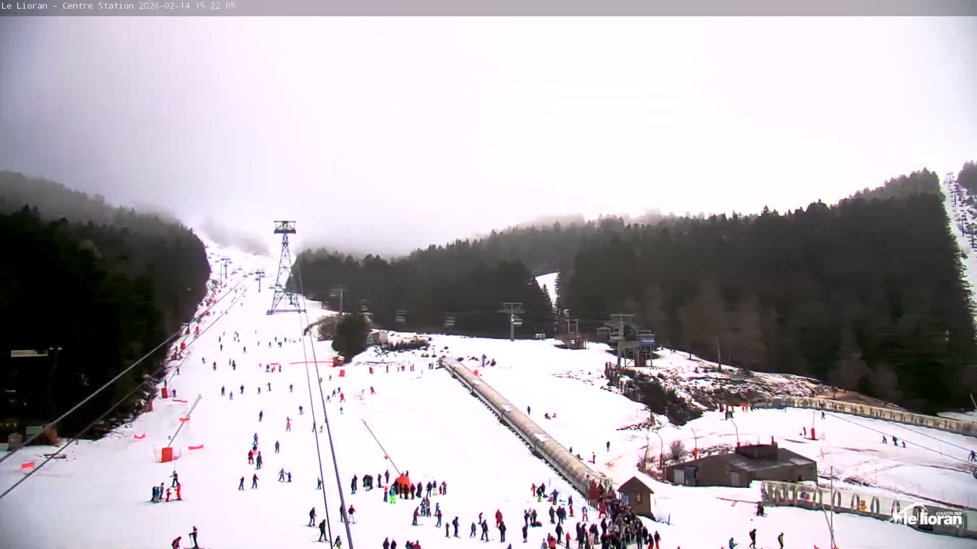 Le Lioran Ski Slopes Live Cam - Laveissiere, Cantal, Auvergne-Rhone-Alpes, France