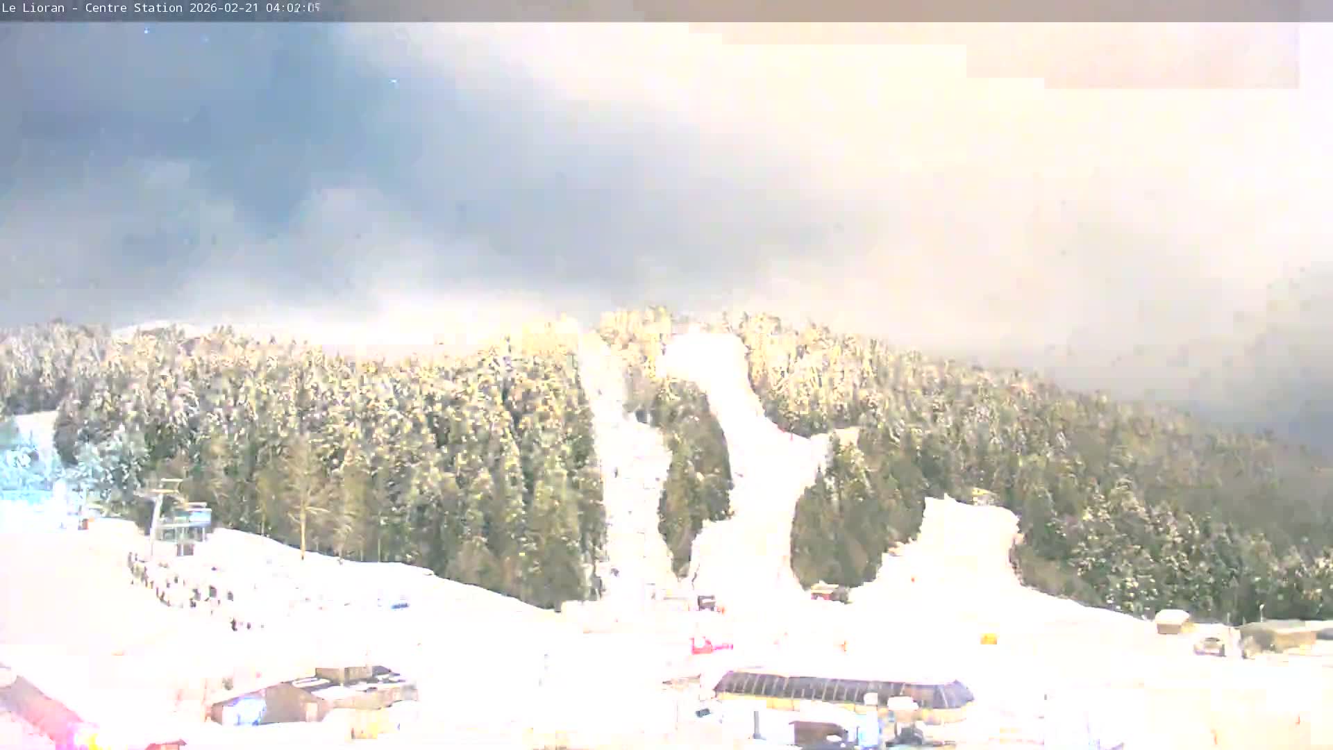 Le Lioran Ski Slopes Live Cam - Laveissiere, Cantal, Auvergne-Rhone-Alpes, France
