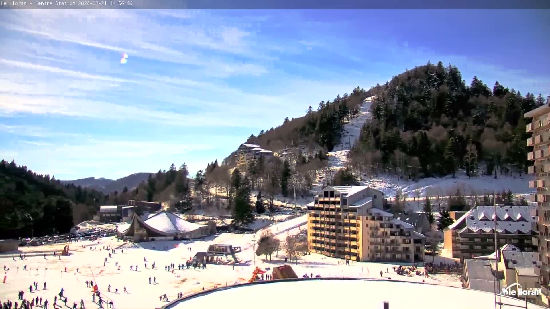 Le Lioran Ski Slopes Live Cam - Laveissiere, Cantal, Auvergne-Rhone-Alpes, France