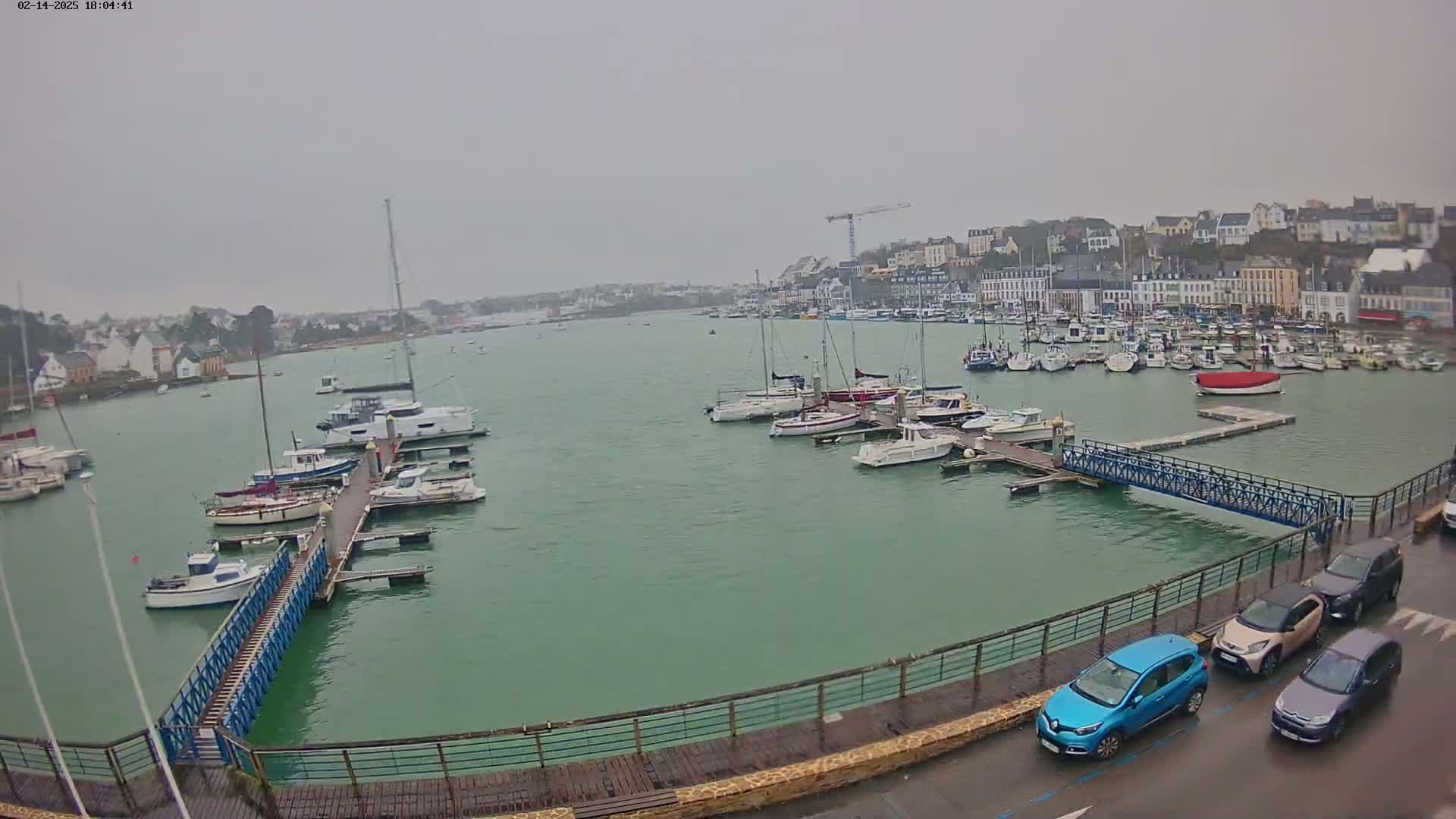 Audierne  Port - Marine  & City View Live Cam - Quimper, Finistere, Bretagne, France