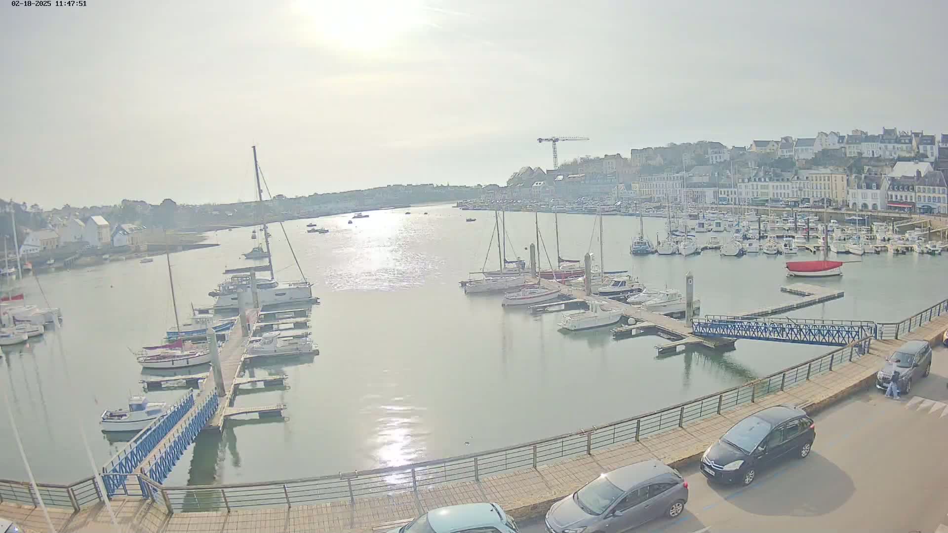 Audierne  Port - Marine  & City View Live Cam - Quimper, Finistere, Bretagne, France