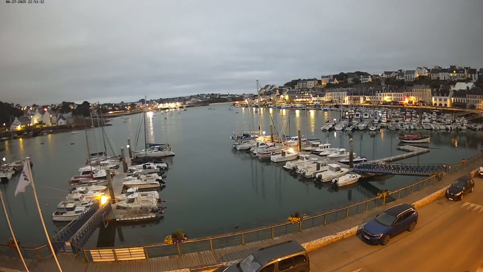 Audierne  Port - Marine  & City View Live Cam - Quimper, Finistere, Bretagne, France