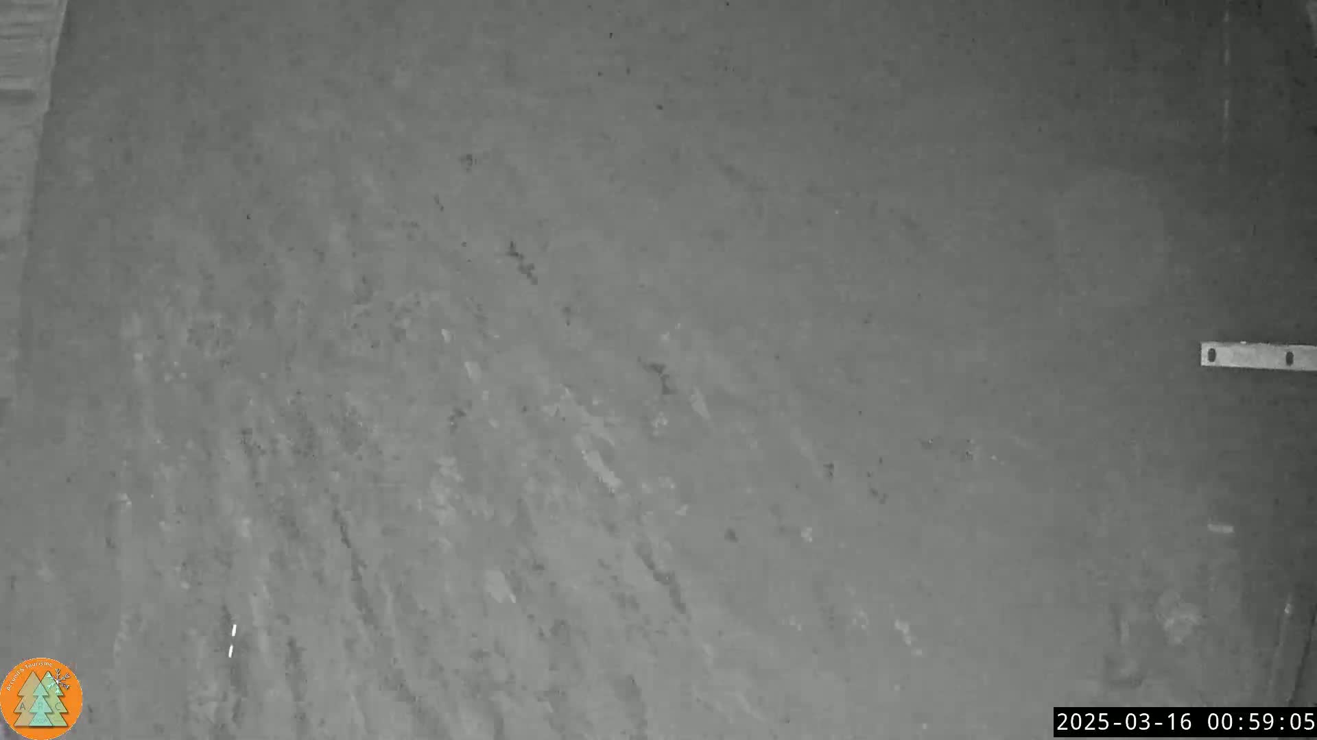 A dark gray surface shows streaks and minor blemishes.