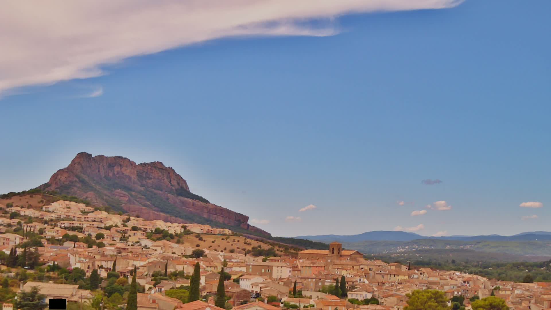 Roquebrune-sur-Argens City View Live Cam - Draguignan, Var, Provence-Alpes-Cote d’Azur, France