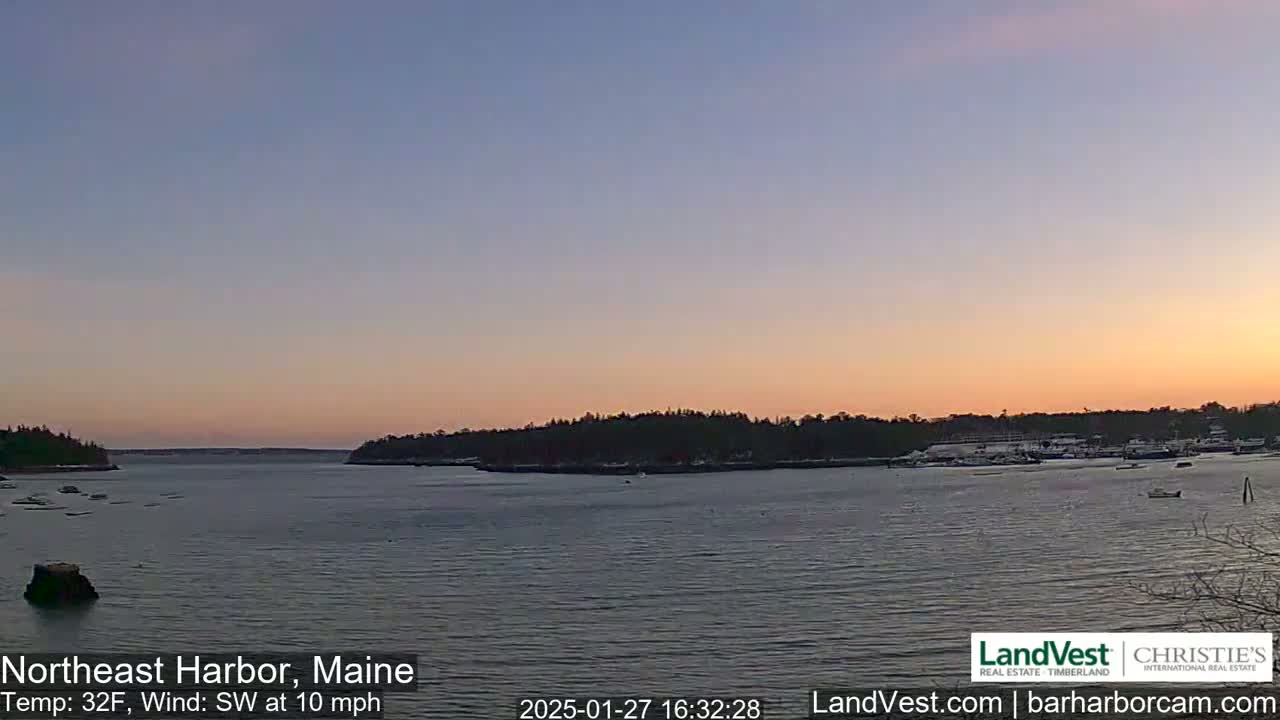 Northeast Harbor, Acadia National Park, Live Cam , Maine 