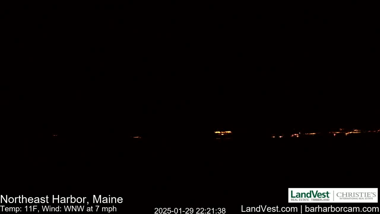 Northeast Harbor, Acadia National Park, Live Cam , Maine 