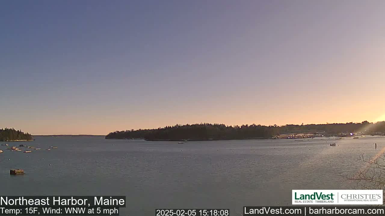 Northeast Harbor, Acadia National Park, Live Cam , Maine 