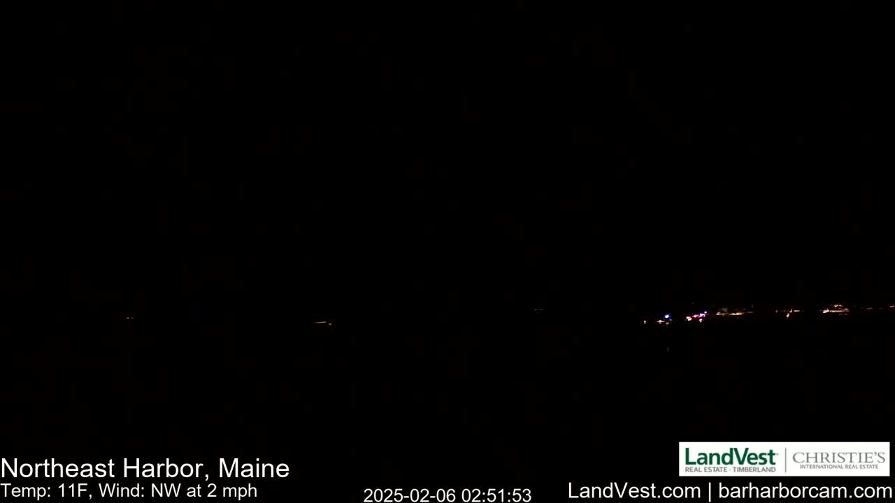 Northeast Harbor, Acadia National Park, Live Cam , Maine 