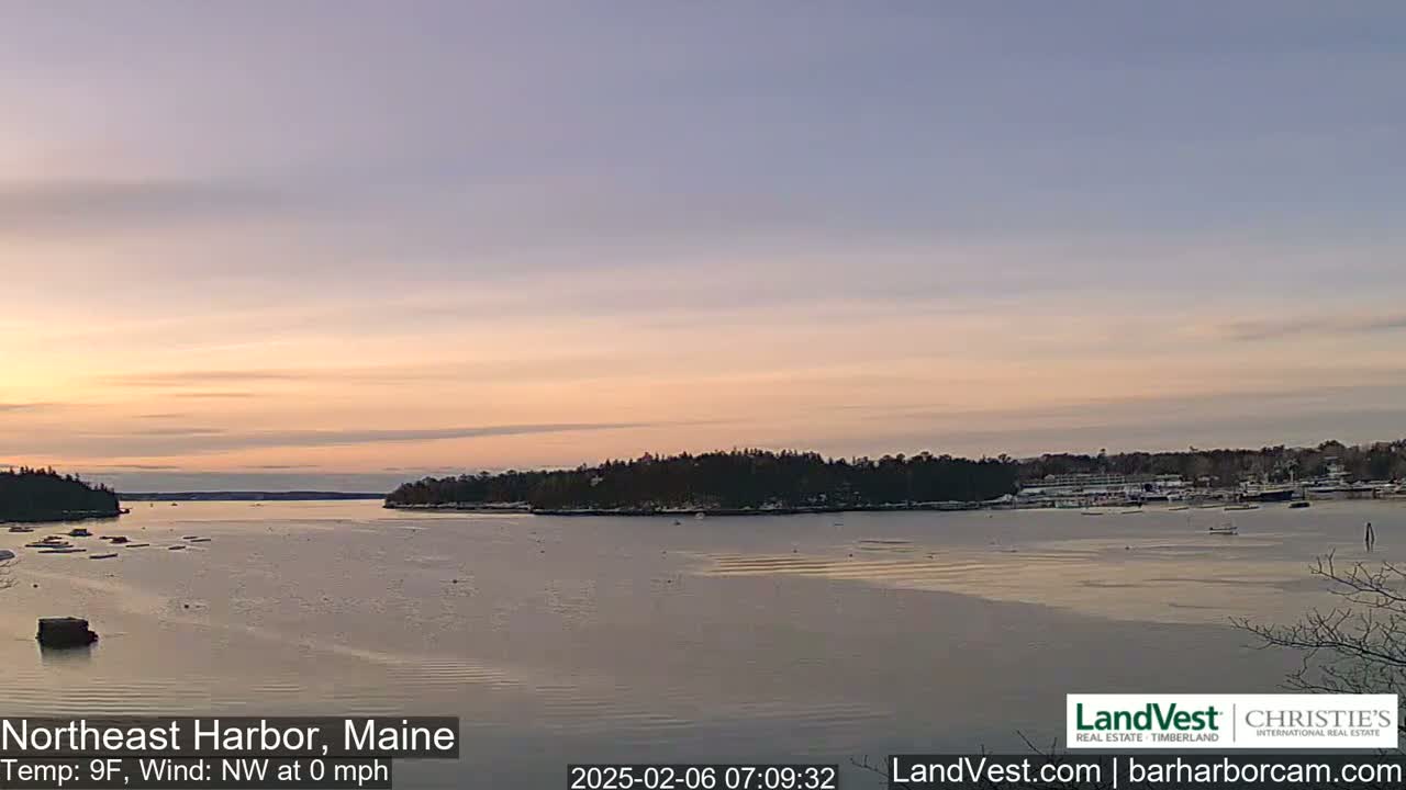 Northeast Harbor, Acadia National Park, Live Cam , Maine 