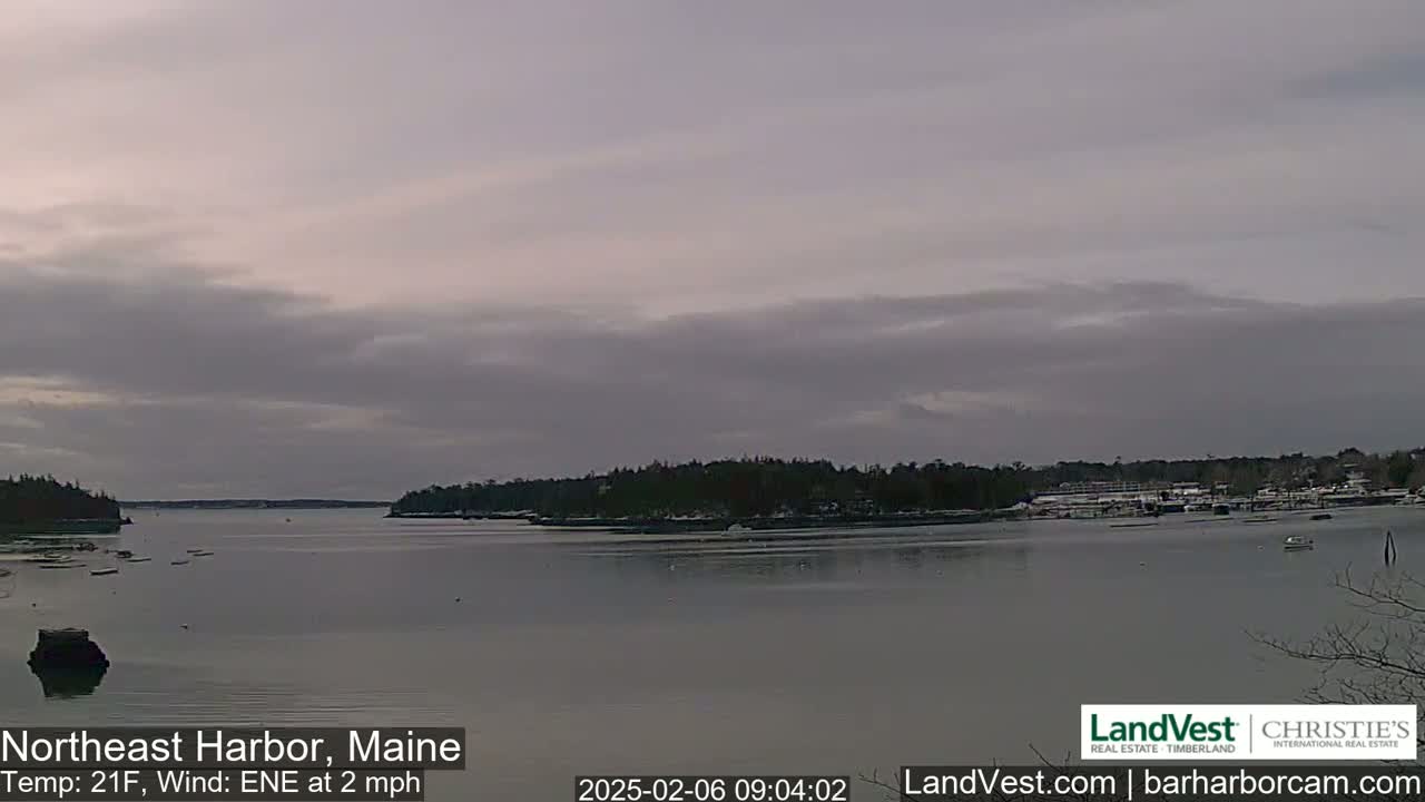 Northeast Harbor, Acadia National Park, Live Cam , Maine 