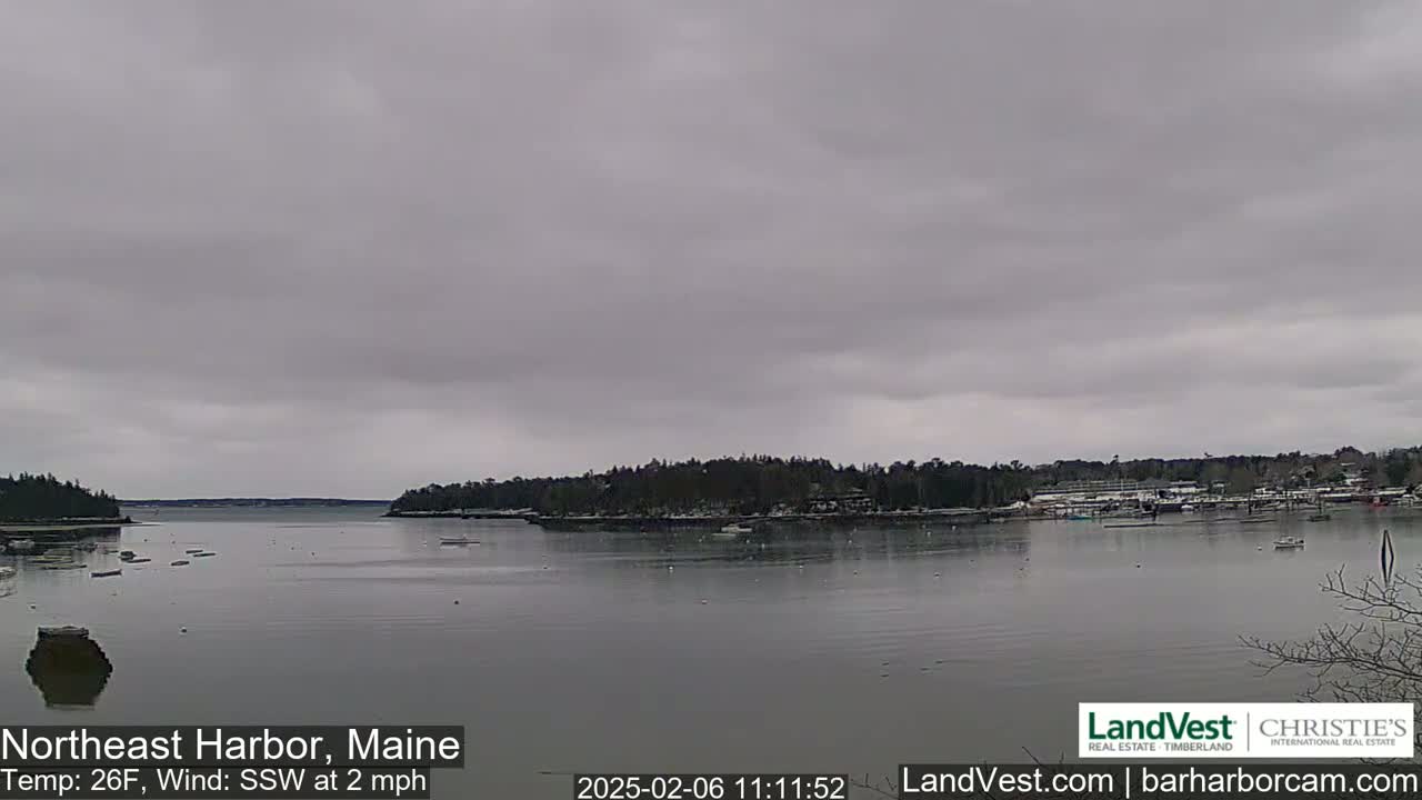 Northeast Harbor, Acadia National Park, Live Cam , Maine 