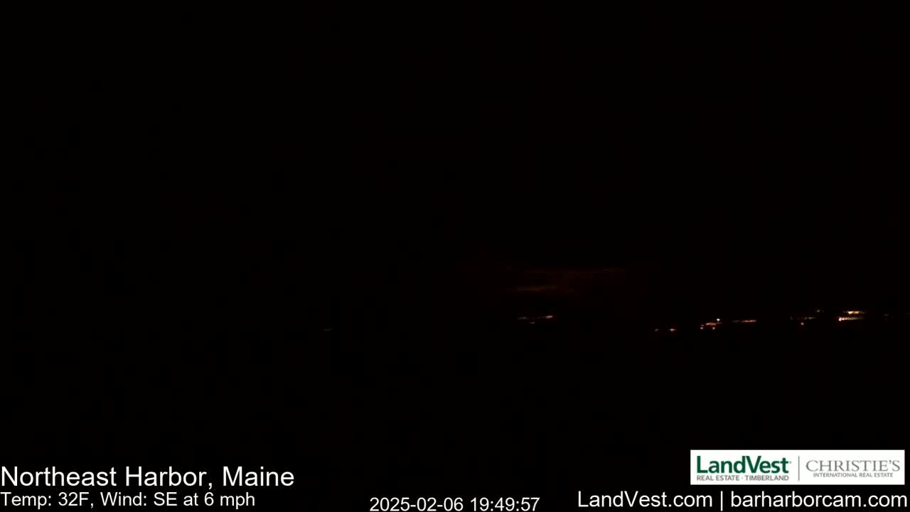 Northeast Harbor, Acadia National Park, Live Cam , Maine 