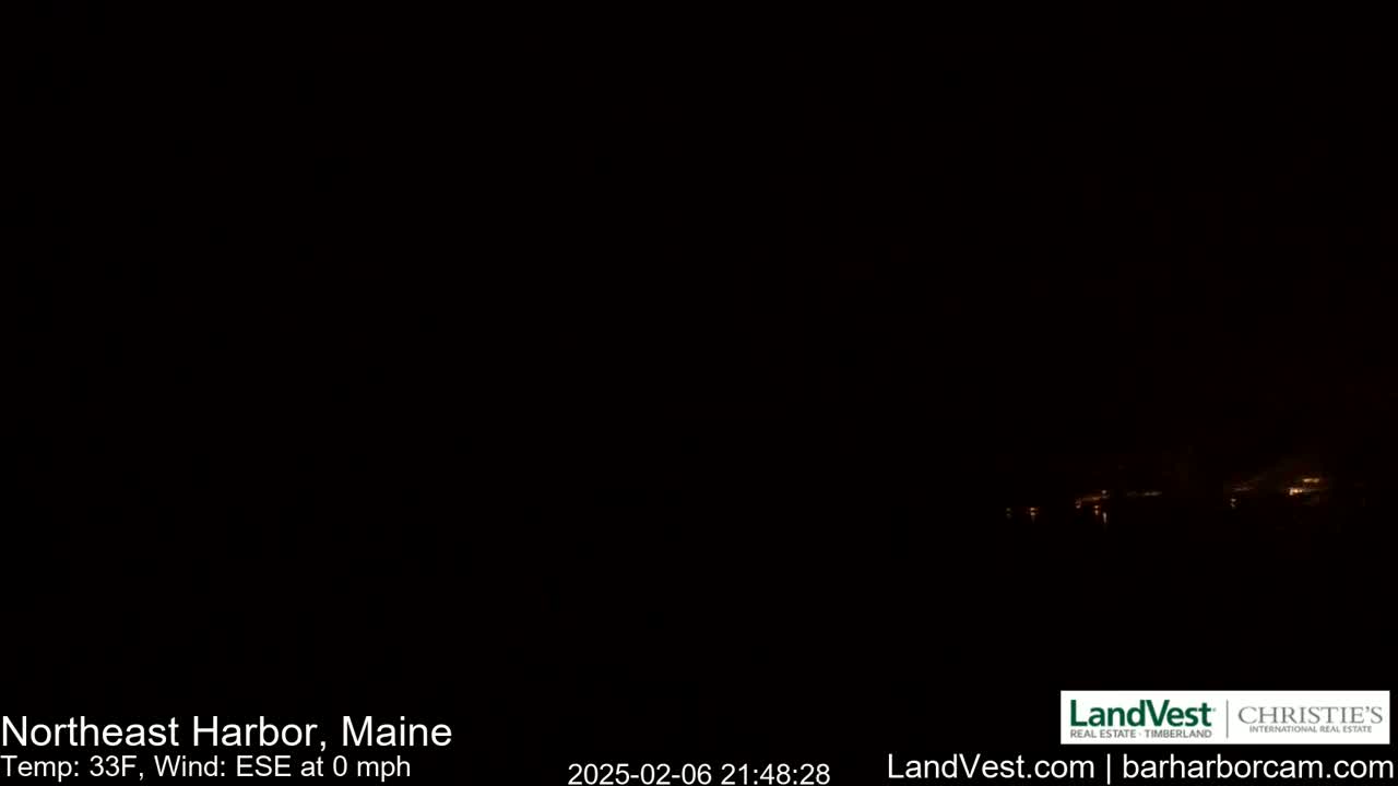 Northeast Harbor, Acadia National Park, Live Cam , Maine 