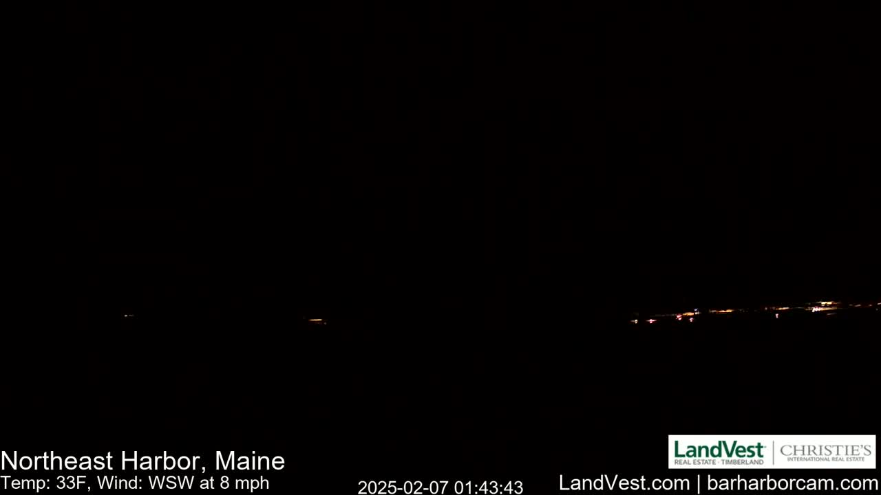 Northeast Harbor, Acadia National Park, Live Cam , Maine 