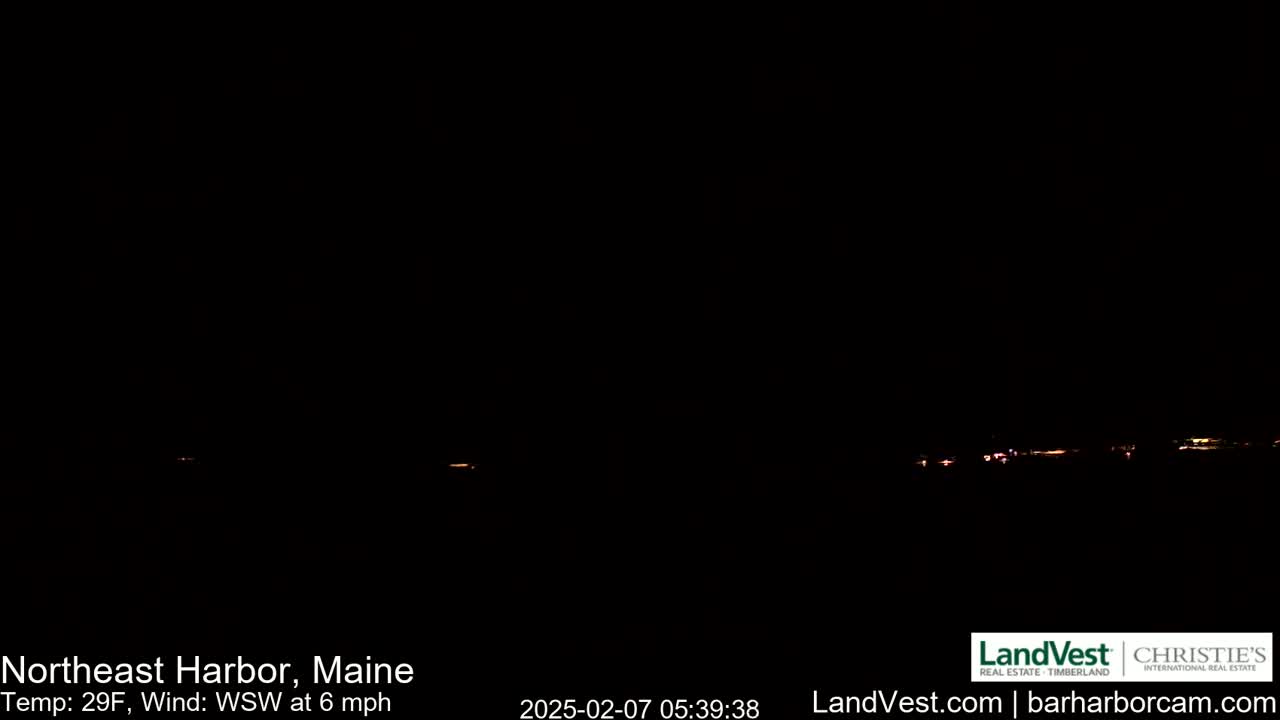 Northeast Harbor, Acadia National Park, Live Cam , Maine 
