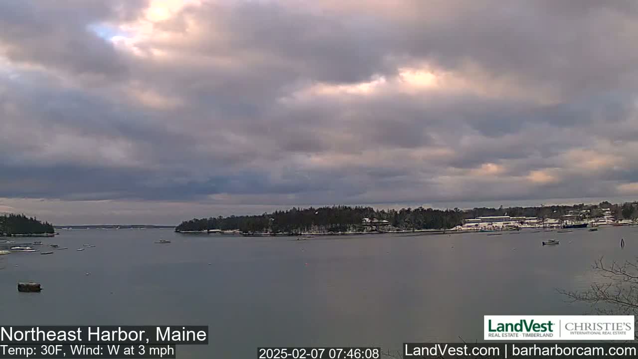 Northeast Harbor, Acadia National Park, Live Cam , Maine 
