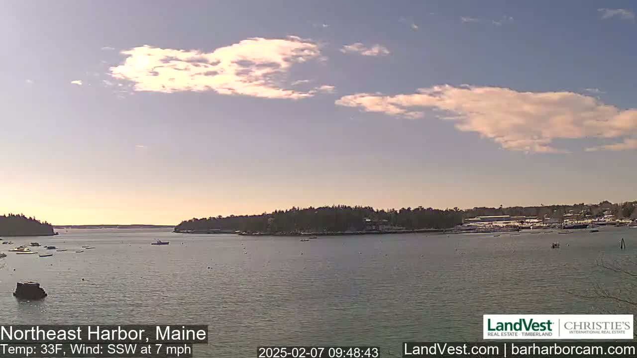 Northeast Harbor, Acadia National Park, Live Cam , Maine 