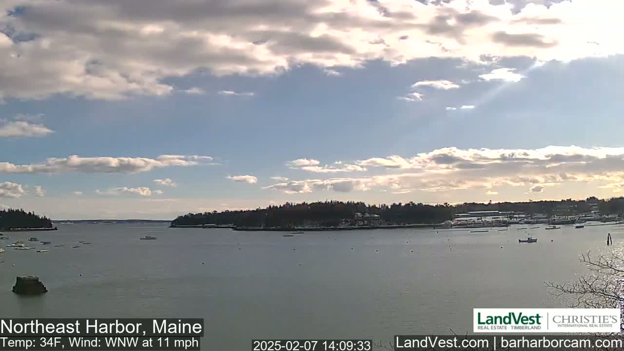 Northeast Harbor, Acadia National Park, Live Cam , Maine 
