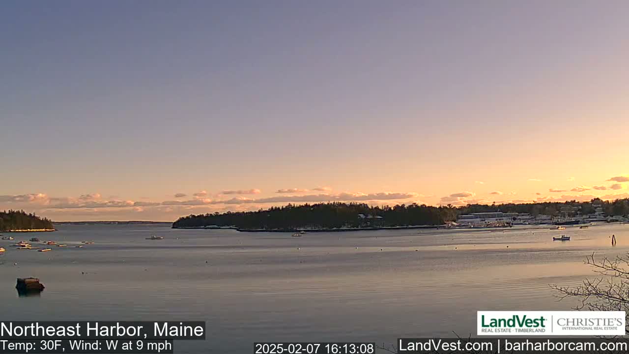Northeast Harbor, Acadia National Park, Live Cam , Maine 