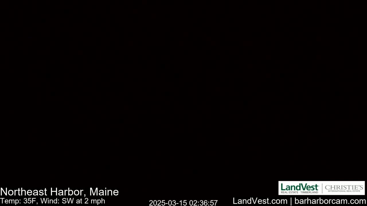 A completely black image shows only a few faint, distant lights.