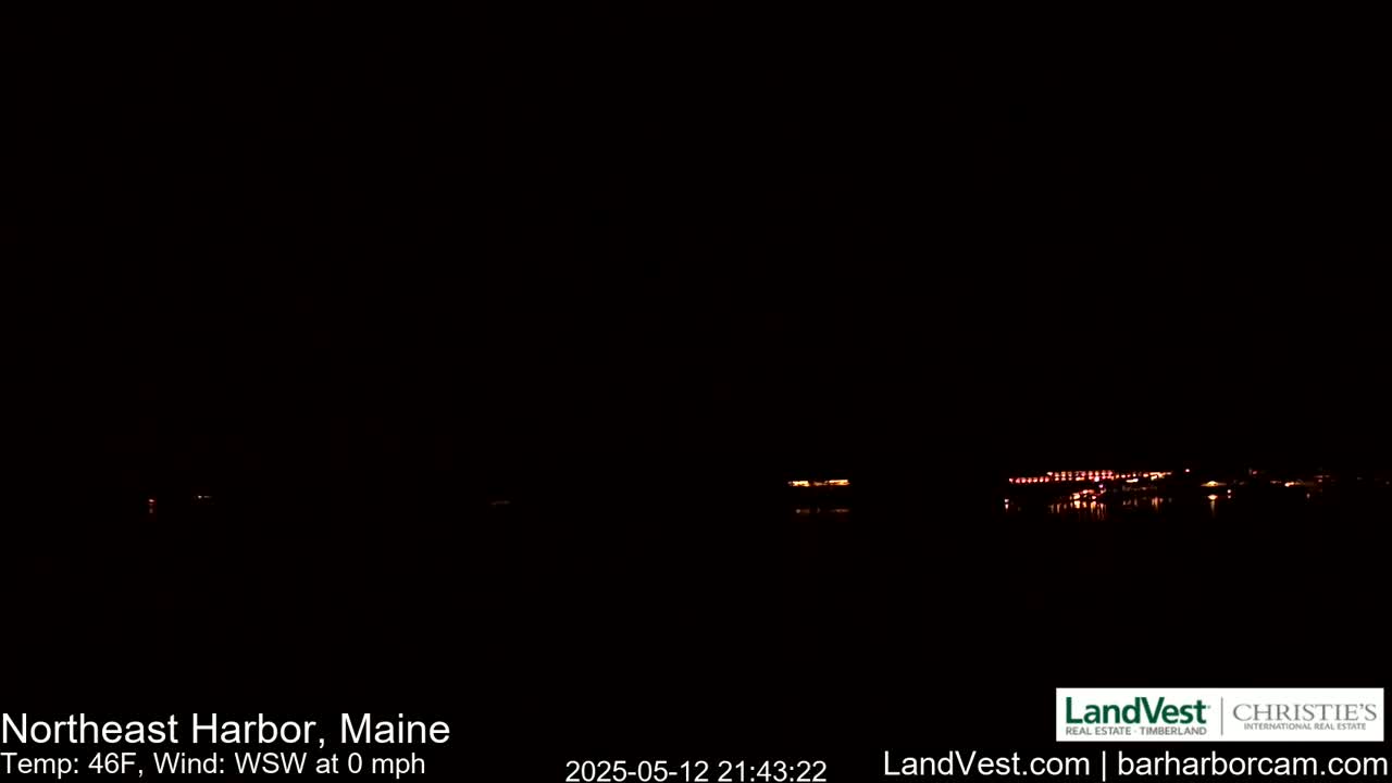 Northeast Harbor, Acadia National Park, Live Cam , Maine 