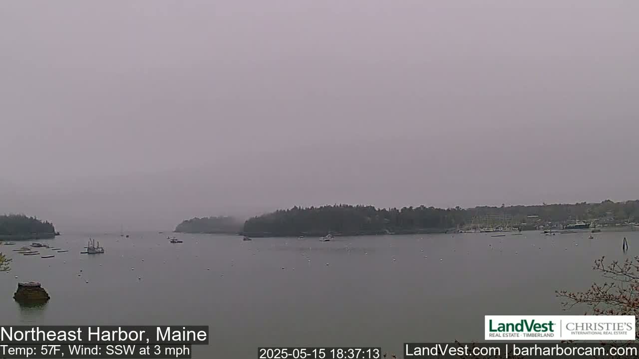 Northeast Harbor, Acadia National Park, Live Cam , Maine 