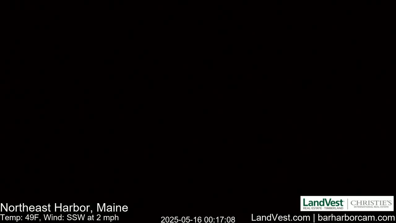 Northeast Harbor, Acadia National Park, Live Cam , Maine 