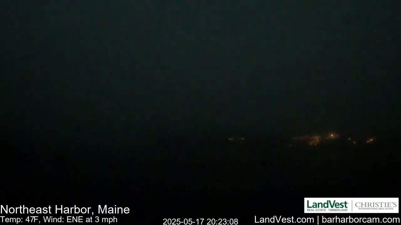Northeast Harbor, Acadia National Park, Live Cam , Maine 