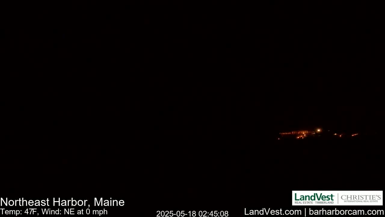 Northeast Harbor, Acadia National Park, Live Cam , Maine 
