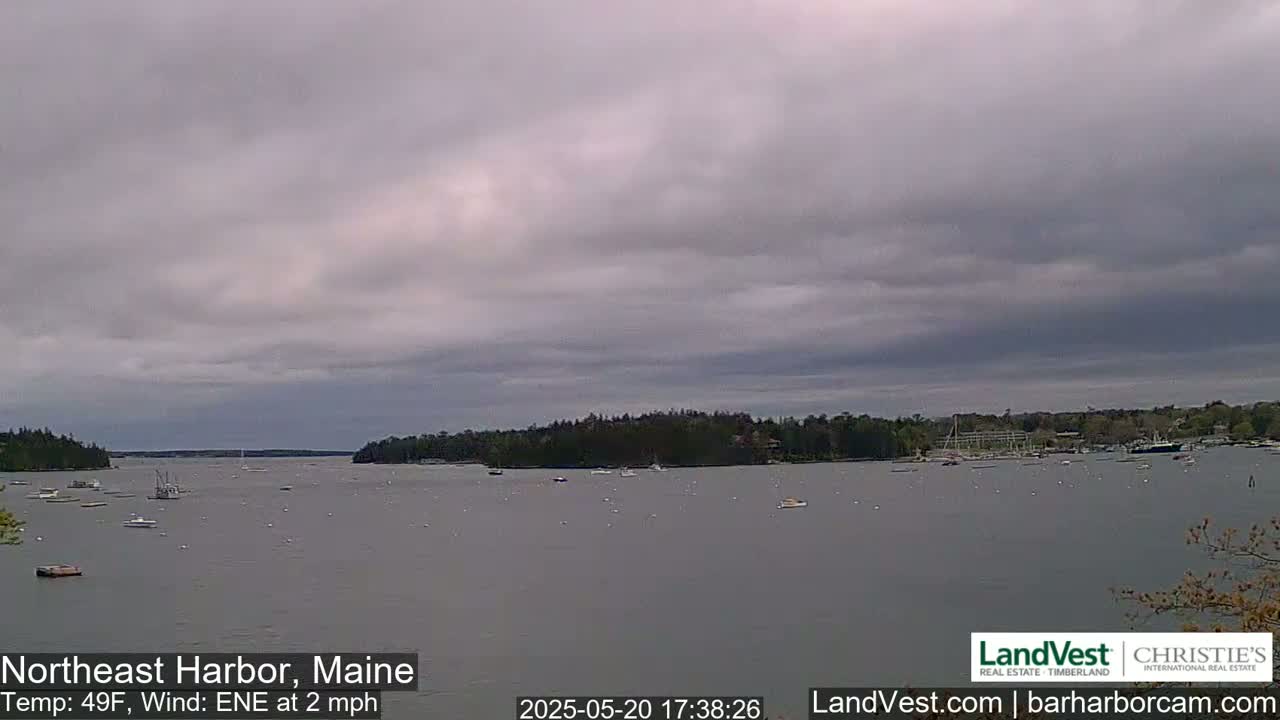 Northeast Harbor, Acadia National Park, Live Cam , Maine 