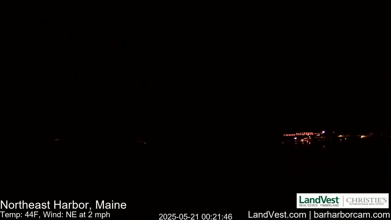 Northeast Harbor, Acadia National Park, Live Cam , Maine 