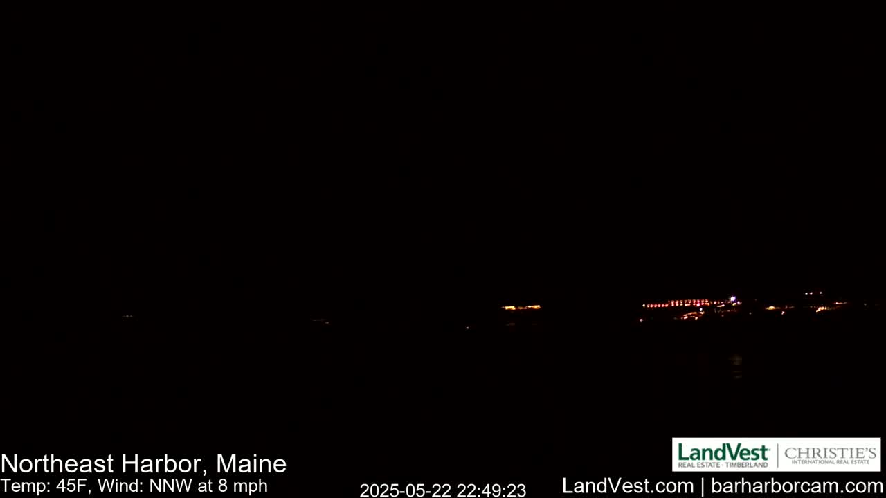 Northeast Harbor, Acadia National Park, Live Cam , Maine 