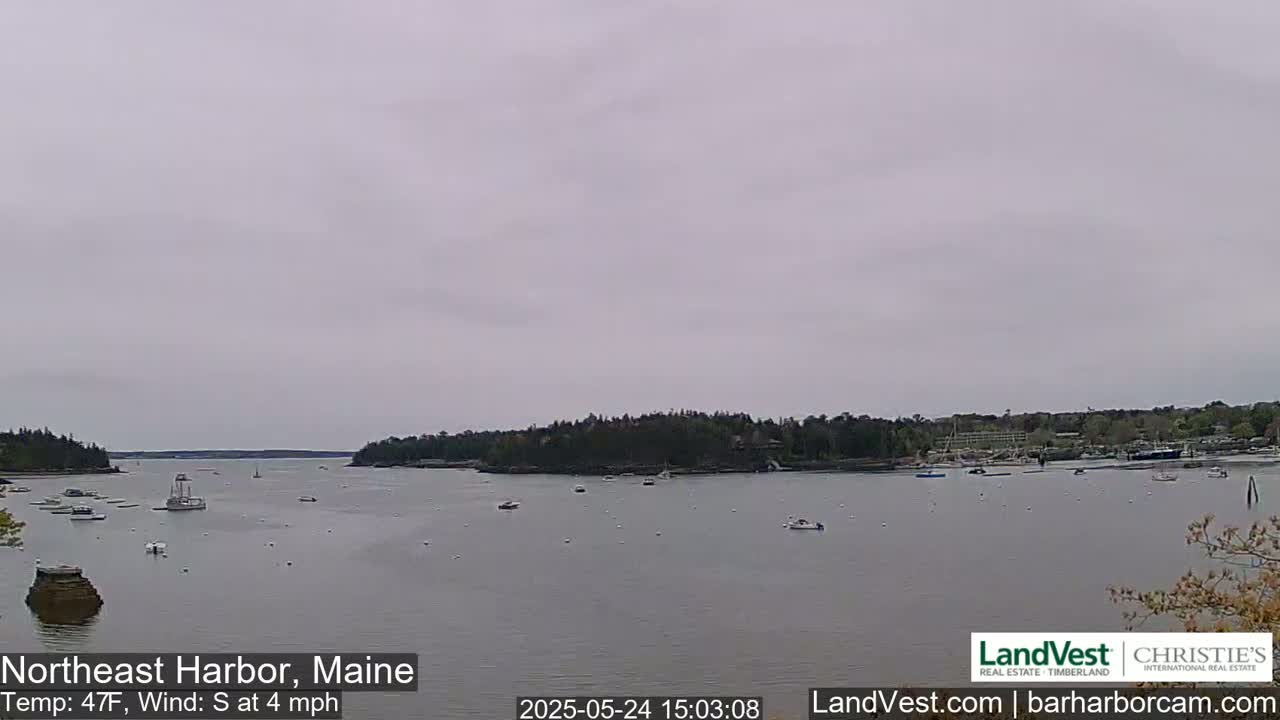 Northeast Harbor, Acadia National Park, Live Cam , Maine 