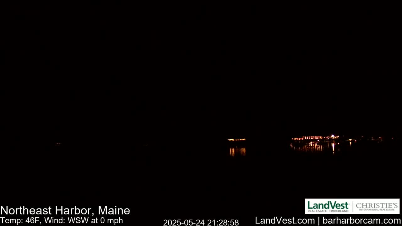 Northeast Harbor, Acadia National Park, Live Cam , Maine 