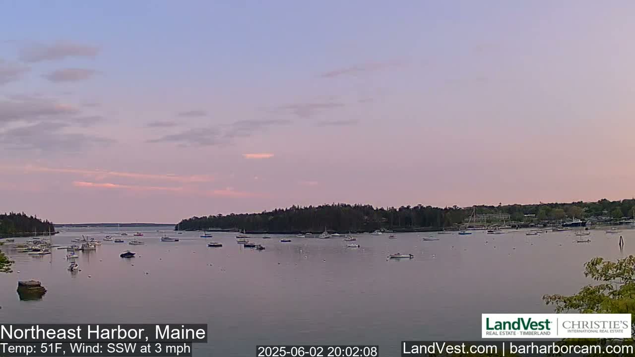 Northeast Harbor, Acadia National Park, Live Cam , Maine 