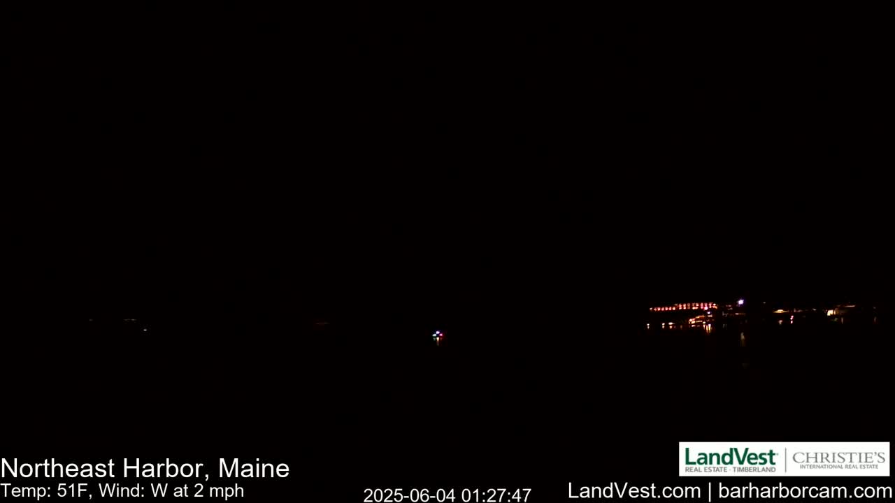 Northeast Harbor, Acadia National Park, Live Cam , Maine 