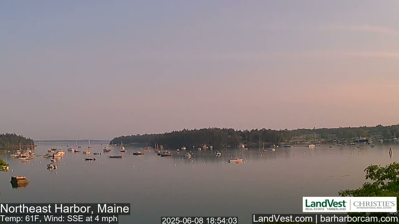 Northeast Harbor, Acadia National Park, Live Cam , Maine 