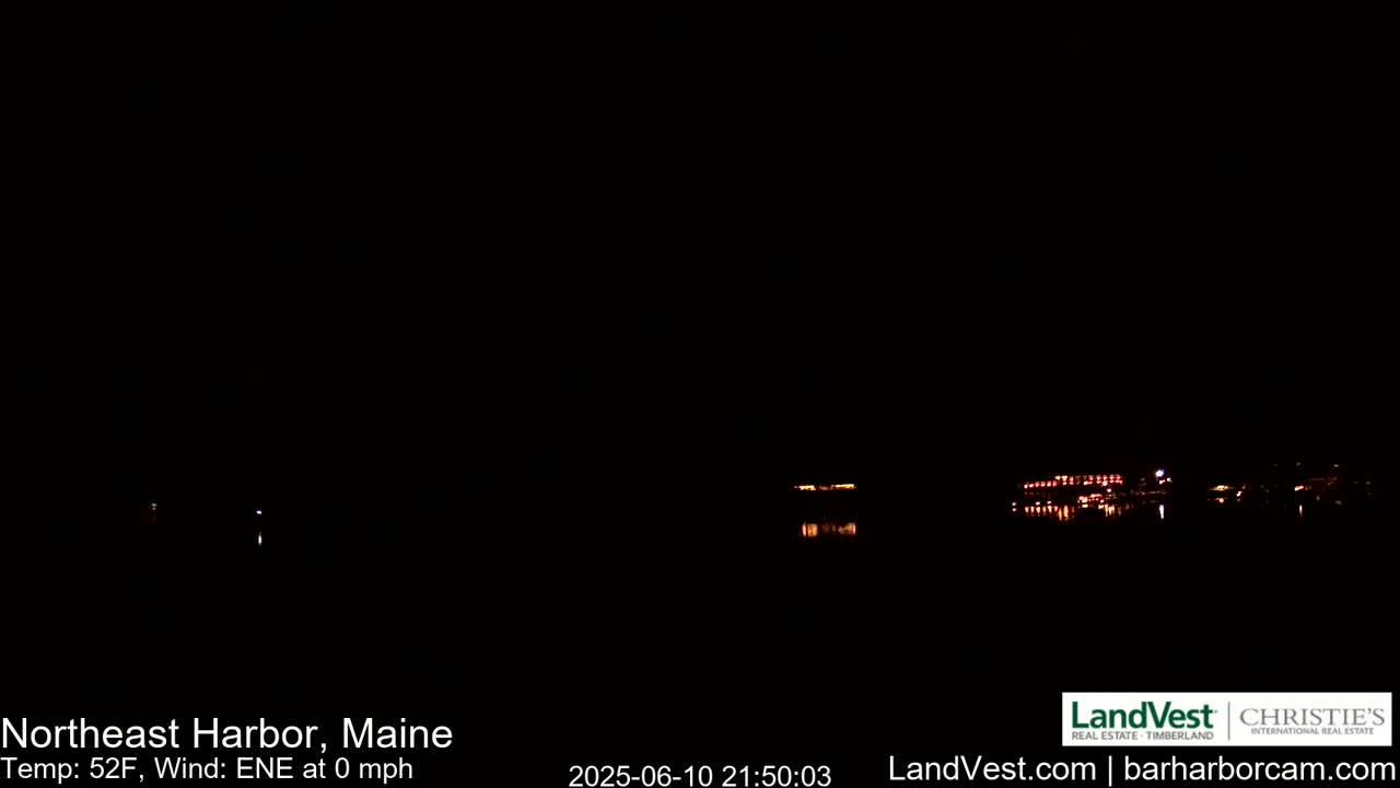 Northeast Harbor, Acadia National Park, Live Cam , Maine 