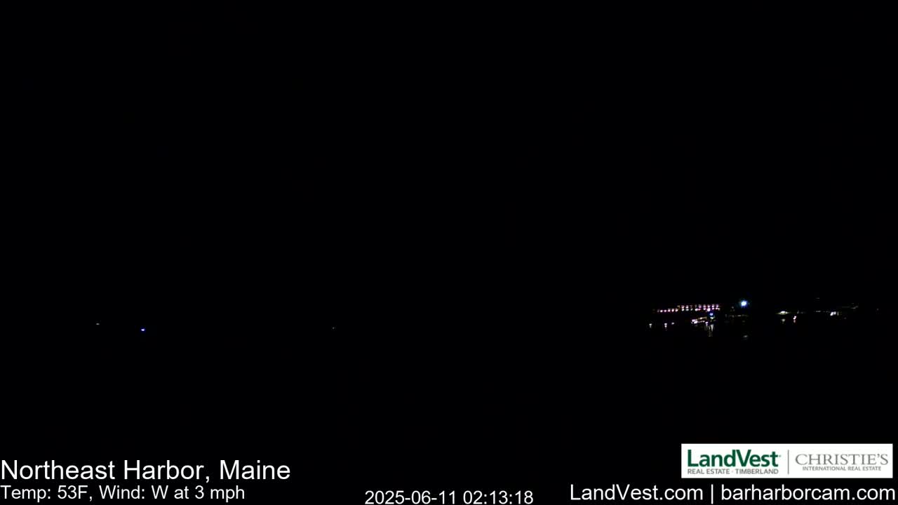 Northeast Harbor, Acadia National Park, Live Cam , Maine 