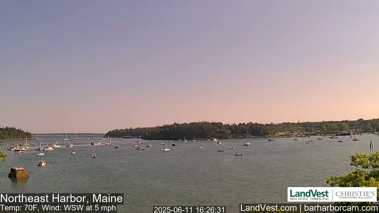 Northeast Harbor, Acadia National Park, Live Cam , Maine 