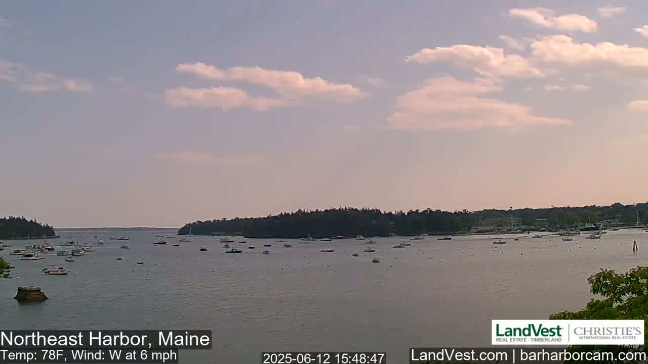 Northeast Harbor, Acadia National Park, Live Cam , Maine 
